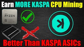 OMG CPU MINING MORE KASPA Than ASICs  UNMINABLE [upl. by Leunas]