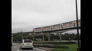 Monorail  Heading to TTC  Walt Disney World 12112009 [upl. by Sikes31]