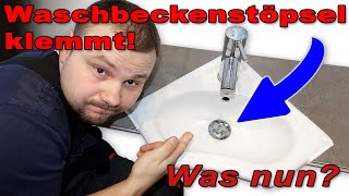 Waschbecken Stopfen geht nicht mehr hoch Was nun [upl. by Ailisab861]