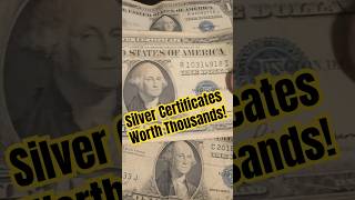 Silver Certificates Can Be Worth Thousands Of Dollars silver coin [upl. by Eisle]