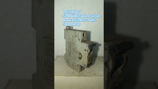 TECHNO C6 SP006 Miniature Circuit Breakers240V 50Hz 10000A 3P [upl. by Anirrok805]