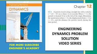 123  Rectilinear Kinematics Engineering Dynamics Hibbeler 14th ed  Engineers Academy [upl. by Nosmoht499]