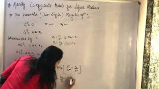 Activity Coefficient Models for Liquid Mixtures Part I [upl. by Quick950]