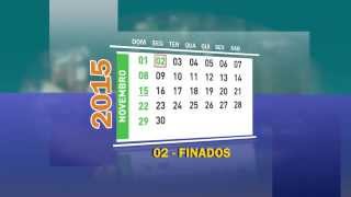 CALENDÁRIO DE FERIADOS 2015 [upl. by Bucher317]