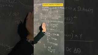 elastic energy formula elasticity jee neet mechanical properties of solids learning GyanFreedom [upl. by Arised]