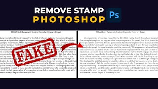 Quick amp Easy Photoshop Hack Removing Stamps Made Simple [upl. by Arlyn]