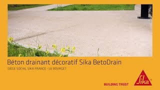 Comment faire un sol décoratif en béton drainant Sika BetoDrain [upl. by Nichy]