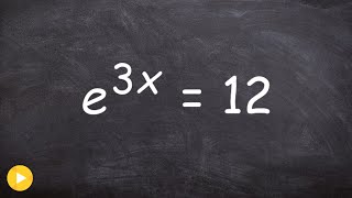 How do you solve an exponential equation with e as the base [upl. by Idnew]