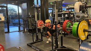 Nik You  55 Days Out Squat and Bench [upl. by Ycniuqed]