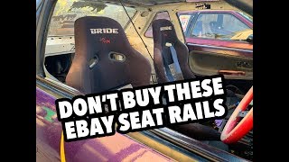 DONT BUY THESE EBAY BRIDE SEAT RAILS [upl. by Dlabihcra]