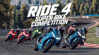 SUPER BIKES COMPETITION IN RACE 4 TRACK 4K QUALITY ride4 shortsfeed gtav spiderman [upl. by Traggat186]