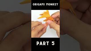 How to Fold Origami Animals Easy  Create an Adorable Origami Monkey Part 5 [upl. by Calla36]