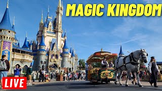 🔴 LIVE Magic Kingdom Friday for rides shows and the parade 1192024 [upl. by Ellersick]