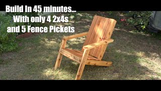 V2 Adirondack Chair Plans Full Build Walkthough [upl. by Haden]