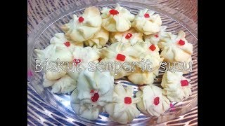 BISKUT SEMPERIT SUSU 4 BAHAN  BISKUT RAYA MUDAH [upl. by Mayor]