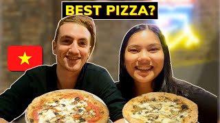 BEST PIZZA in SAIGON Vietnam food vlog [upl. by Aihsetel229]