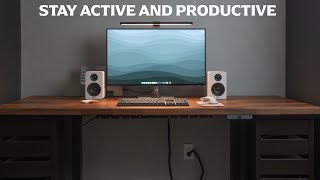 A Beginner Me builds a Custom SitStand Desk with an Ikea Karlby Countertop  2023 [upl. by Aivat72]