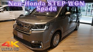 ホンダ新型ステップワゴンスパーダ Emotional Solid 2024年モデル 純正アクセサリー装着車  New 2024 HONDA STEP WGN SPADA 2024 Gray [upl. by Ayotna]