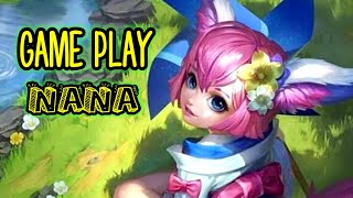 GAMEPLAY NANA PUSH RANK mobilelegends [upl. by Ennaillij]