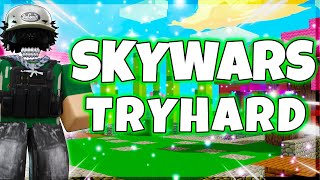 TRYHARD Skywars GAMEPLAY 👑⚔️ Roblox Bedwars Gameplay [upl. by Teraj]