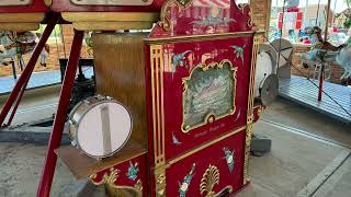 Stricker’s Grove Carousel Band Organ Plays “Let’s Go Polka” Faster [upl. by Ahsienak238]