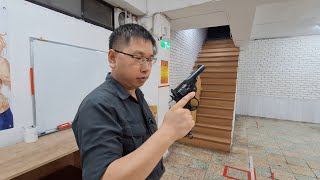 Wingun Webley MK VI revolver JPN Ver 10m Steel Target Test airsoft revolver wingun webley [upl. by Maddi674]