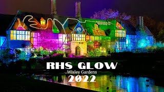 RHS Glow 2022 Wisley Surrey Christmas Light Wisley Gardens [upl. by Turk]