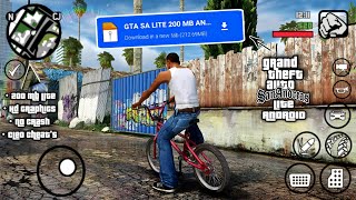 GTA SA Lite 200MB for Android 1114 with CLEO Cheats amp Enhanced Graphics  2024 Edition [upl. by Francis]