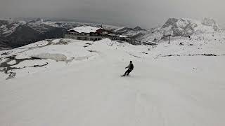 Hintertuxer Gletscher Olperer Piste 9a zum Tuxer Fernerhaus [upl. by Sreip]