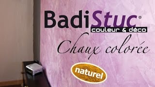 BadiStuc Couleur amp Déco  Chaux colorée [upl. by Mayda]