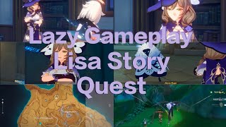 Lisa Story Quest  Troublesome Work  Genshin Impact  Ordinary Gameplay [upl. by Meredi]