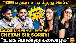 Sam Vishal ❤️ Niyathi quotஎன்னப்பா இப்டி Pickup பண்றquot ChetanDevadharshini Interview பாத்துறாதீங்க 🤣 [upl. by Roshelle]