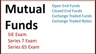 Series 7 Exam Prep Mutual Funds REITs ETFs amp ETNs for SIE Exam Series 6 Exam amp Series 65 Exam [upl. by Hennie]