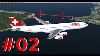 Prepar3d Blackbox A340300 Zürich  San Francisco 02 [upl. by Ahsirek221]