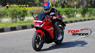 Hero Karizma Xmr 210 Top Speed Test Going Wrong 💀  Karizma Zmr 2023 Top Speed Test [upl. by Tingey]