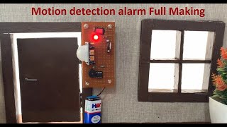 Motion detection alarm using PIR sensor and LM358 IC Full Making IC Based Mini Project16 [upl. by Ssilem]