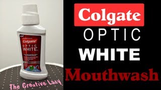 Colgate Optic White Mouthwash Its Got BITE  thecreativelady [upl. by Elleivap]