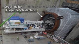 HOCHTIEF Tunnel Rastatt Aufbau TVM HD [upl. by Hanford893]