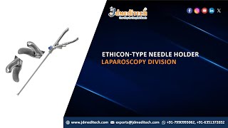 Laparoscopic EthiconType Needle Holder  laparoscopy  JDmeditech India [upl. by Porcia]