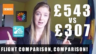 Comparing FLIGHT COMPARISON WEBSITES Skyscanner Vs Momondo Vs Kayak [upl. by Mellette341]