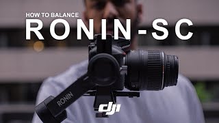 RoninSC Setup  How To Balance A Gimbal [upl. by Onidranreb130]