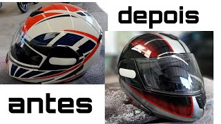 Pintura capacete personalizado [upl. by Ytsanyd]