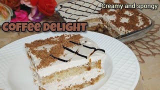 Coffee cream delight recipe no bake coffee delight dessert 10 minutes dessert [upl. by Irdua609]