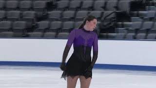 Julianna Farrell  Junior Women Free Skate  2025 Eastern Sectional Singles [upl. by Eelydnarb954]