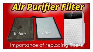 Air Purifier Filter Replacement  7 Months Review [upl. by Anwahsed]