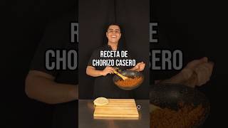 RECETA DE CHORIZO CASERO 🤤🔥 cocina chorizo [upl. by Ika67]