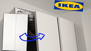 IKEA PAX WARDROBE pax sliding door assembly  porte coulissante avant droite [upl. by Norga]