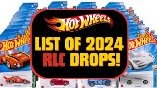 Hot Wheels List Of RLC Drops Coming In 2024 [upl. by Sidwohl330]