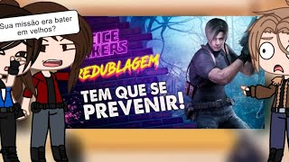 Protagonistas de Resident Evil reagindo à Resident Evil 4O agente de SaúdeVoice Makersreact GC [upl. by Yorled]