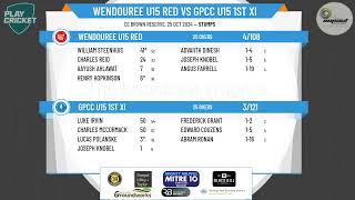 Wendouree U15 Red v GPCC U15 1st XI [upl. by Amick784]